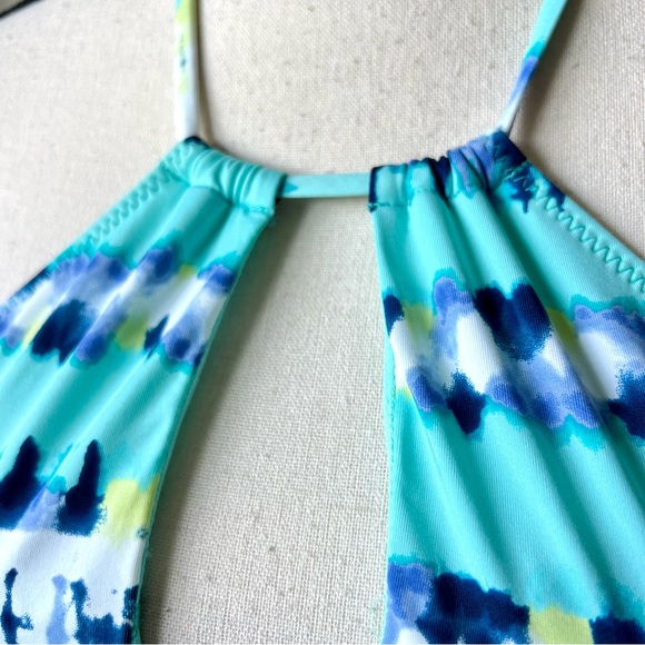 NWT SPERRY Tie Dye Keyhole Halter Strappy Back Bikini Top—SZ. Small - Picture 10 of 13